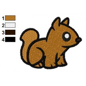 Free Animal for kids Chipmunk Embroidery Design